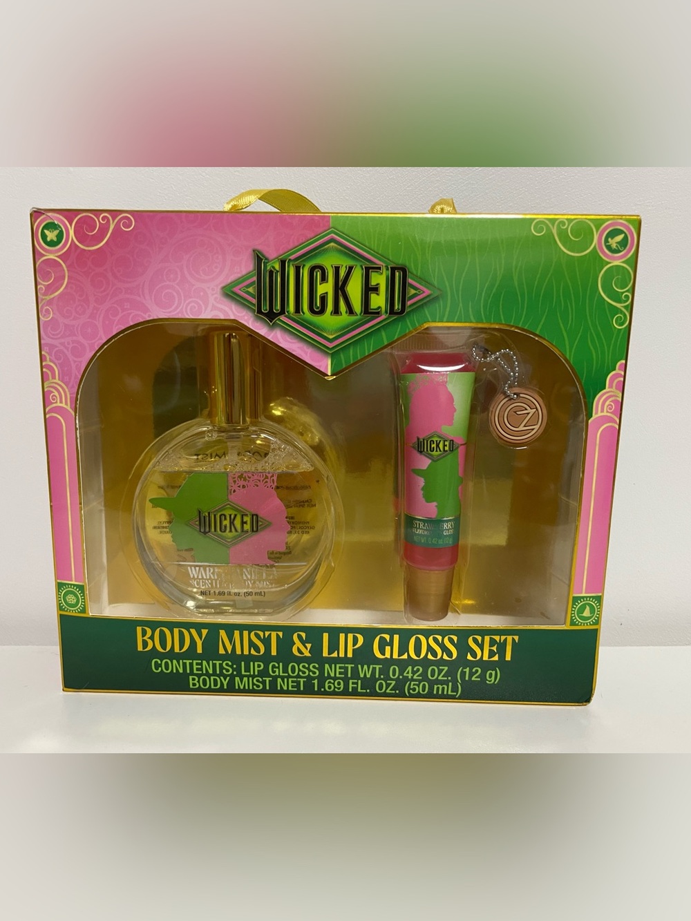 Wicked Body Mist & Lip Gloss Set - Pink & Green